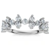Bliss Diamond 1/2ct Round Diamond Wedding Ring Stackable Wedding Band 14k Gold Lab Grown In Silver