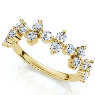 Bliss Diamond 1/2ct Round Diamond Wedding Ring Stackable Wedding Band 14k Gold Lab Grown