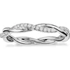 Bliss Diamond 1/3 Ct Diamond Eternity Petite Twist Vine Eternity Wedding Ring 10k Gold In Gold
