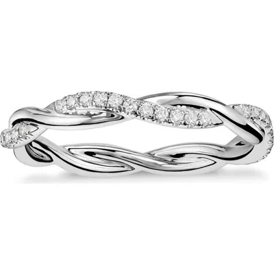 Bliss Diamond 1/3 Ct Diamond Eternity Petite Twist Vine Eternity Wedding Ring 10k Gold