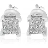 Bliss Diamond 1/3ct Diamond Princess Cut Screw Back Studs Womens Earrings 10k Gold 5.5mm In Gold