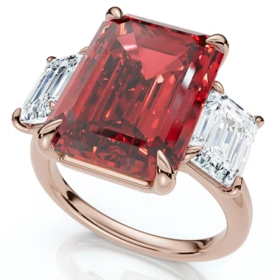 Bliss Diamond 13ct Ruby & Diamond Ring 14k Gold Or Platinum Lab Grown