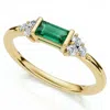 Bliss Diamond 1/3ct Thin Emerald Diamond Stackable Wedding Ring 14k Gold Lab Grown