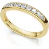 Bliss Diamond 1/4ct Diamond Channel Set Wedding Stackable Band 14k Gold Or Platinum Lab Grown In Gold