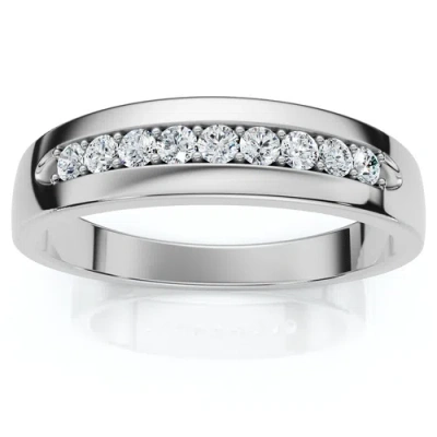 Bliss Diamond 1/4ct Polished Diamond Wedding Ring 14k Gold Or Platinum Lab Grown Ef/vs