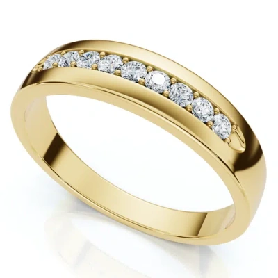 Bliss Diamond 1/4ct Polished Diamond Wedding Ring 14k Gold Or Platinum Lab Grown Ef/vs