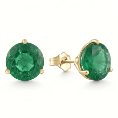 Bliss Diamond 14k Earring 3 Prong Martini Lab Grown In Gold