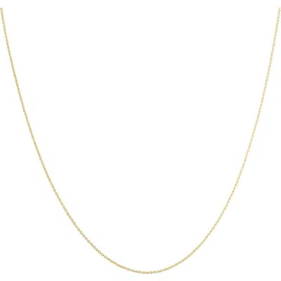 Bliss Diamond 14k Gold 0.7 Millimeters Cable Necklace