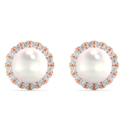 Bliss Diamond 14k Gold Earrings Lab Grown In 14k Rose Gold