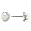 Bliss Diamond 14k Gold Earrings Lab Grown In 14k White Gold