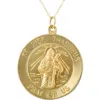 Bliss Diamond 14k Gold St. Jude Thaddeus Medal Pendant 1" Tall 6.5 Grams In Yellow Gold