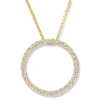 Bliss Diamond 14k Gold 1/2ct Circle Of Life Lab Grown Diamond Pendant Necklace In 14k Yellow Gold