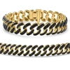 Bliss Diamond 14mm Cuban Link Bracelet 52 Gram Gold 8.5" In Gold