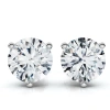 Bliss Diamond 1.50ct Tw Round Diamond Martini Studs 3-prong 14k Gold Lab Grown In 14k White Gold
