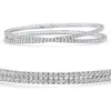 Bliss Diamond 1.70ct Round Cut Double Flex Diamond 7" Tennis Bracelet 14k Gold Lab Grown In 14k White Gold