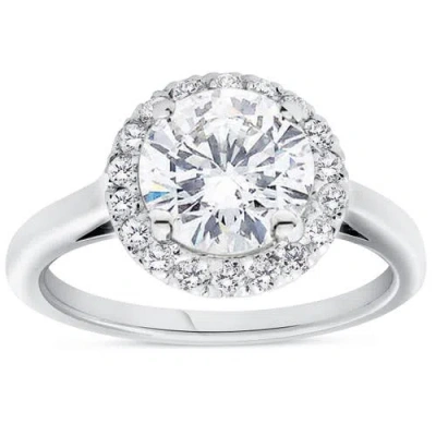 Bliss Diamond 1.75 Ct Round Diamond Halo Engagement Ring 14k Gold Lab Grown