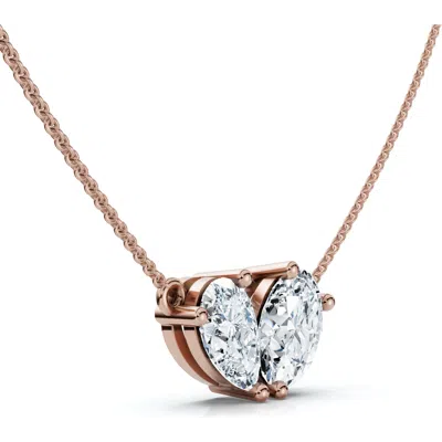 Bliss Diamond 18" Necklace Lab Grown In Gold