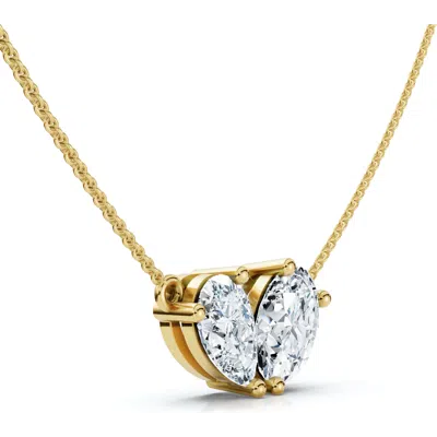 Bliss Diamond 18" Necklace Lab Grown In Gold