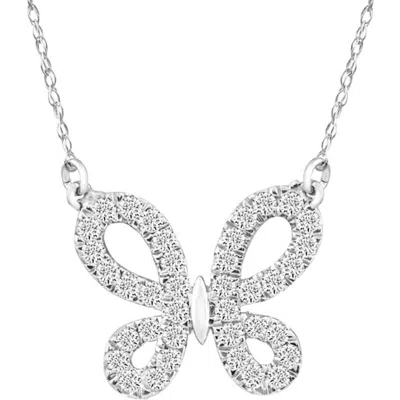 Bliss Diamond 18" Necklace In Silver