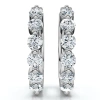 Bliss Diamond 1ct 6-stone Diamond Hoops 10k Gold Lab Grown In 10k White Gold
