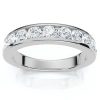 Bliss Diamond 1ct Channel Set Diamond Wedding Ring 14k Gold Or Platinum Lab Grown Ef/vs In Silver