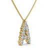 Bliss Diamond 1ct Diamond Initial "a" Pendant 14k Gold 18" Necklace Lab Grown 5/8" Tall In Gold