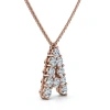 Bliss Diamond 1ct Diamond Initial "a" Pendant 14k Gold 18" Necklace Lab Grown 5/8" Tall