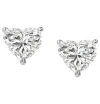 Bliss Diamond 1ct Heart Shape Diamond Studs Lab Grown 14k Gold In 14k White Gold