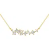 Bliss Diamond 1ct Tw Diamond Mixed Fancy Shape Designer Necklace 14k Gold Lab Grown Pendant
