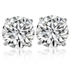 Bliss Diamond 2 1/4 Ct T.w. Round Cut Diamond Studs Lab Grown 14k Gold In 14k White Gold