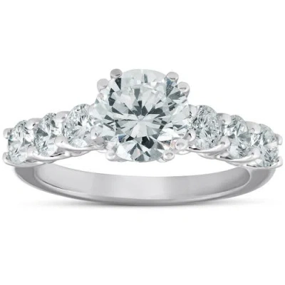 Bliss Diamond 2 Ct Diamond Engagement Ring 14k Gold Lab Grown In 14k White Gold