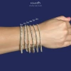 Bliss Diamond 2 Ct Lab Grown Diamond Tennis Bracelet 7" 14k Gold In 14k Yellow Gold