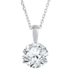 Bliss Diamond 2 Ct Solitaire Lab Grown Diamond Pendant Available In 14k White Gold