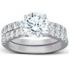 Bliss Diamond 2.27ct Diamond Engagement Matching Wedding Ring Set 14k Gold Lab Grown In 14k White Gold