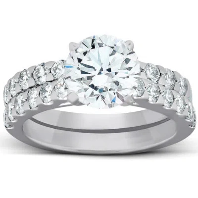 Bliss Diamond 2.27ct Diamond Engagement Matching Wedding Ring Set 14k Gold Lab Grown In 14k White Gold