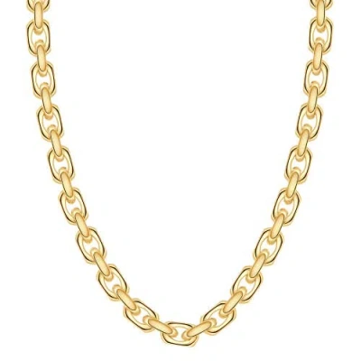 Bliss Diamond 24" Chain Necklace 42 Grams 8.5mm Thick In 14k Yellow Gold