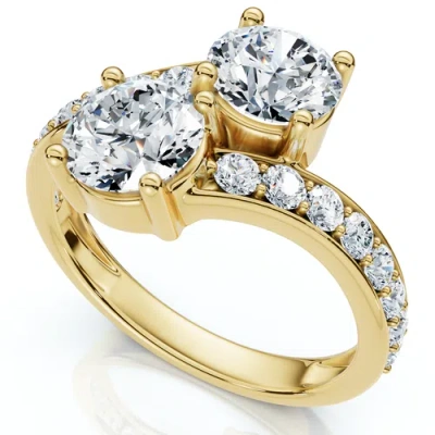 Bliss Diamond 2.40ct Forever Us 2-stone Diamond Ring 14k Gold Lab Grown Ef/vs