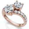 Bliss Diamond 2.40ct Forever Us 2-stone Diamond Ring 14k Gold Lab Grown Ef/vs