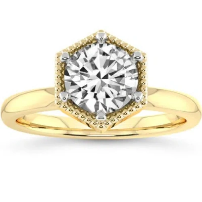 Bliss Diamond 2ct Lab Grown Diamond Solitaire Engagement Ring White, Yellow, Or Gold In 10k Yellow Gold