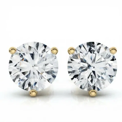 Bliss Diamond 2ct Tw Round Diamond Studs 14k Gold Lab Grown