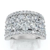 Bliss Diamond 3 1/2ct Diamond Wedding 11mm Wide Anniversary Ring 14k Gold Lab Grown In 14k White Gold