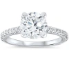 Bliss Diamond 3 Carat Diamond Engagement Solitaire Ring 14k Gold Lab Grown Round Cut In 14k White Gold