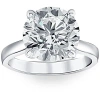 Bliss Diamond 3 Ct Diamond Solitaire Lab Grown Engagement Ring In Silver