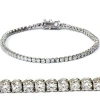 Bliss Diamond 3 Ct Diamond Tennis Bracelet 14k Gold 7" Lab Grown In 14k White Gold