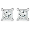 Bliss Diamond 3 Ct Tdw Princess Cut Diamond Screw Back Studs 14k White Gold Lab Grown In 14k White Gold