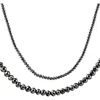 Bliss Diamond 33ct Black Diamond Necklace In 18k Yellow Gold