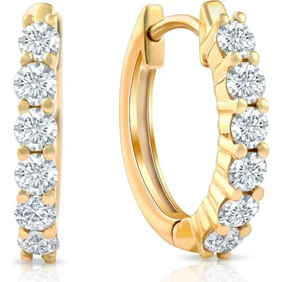 Bliss Diamond 3/4 Cttw Lab Grown Diamond Hoops In 10k Yellow Gold