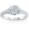 Bliss Diamond 3/4ct Bezel Solitaire Lab Grown Diamond Engagement Ring 14k Gold In 14k White Gold