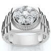 Bliss Diamond 3/4ct Diamond Anniversary Wedding Ring 14k Gold Lab Grown In Silver