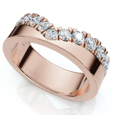 Bliss Diamond 3/4ct Diamond Kai Wedding Stackable Guard Ring 14k Gold Or Platinum Lab Grown